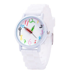 Intelligent Digital Fashion Kids Watches Pencil Pointer Quartz All-Match Watch