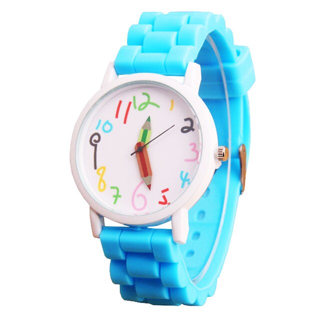 Intelligent Digital Fashion Kids Watches Pencil Pointer Quartz All-Match Watch