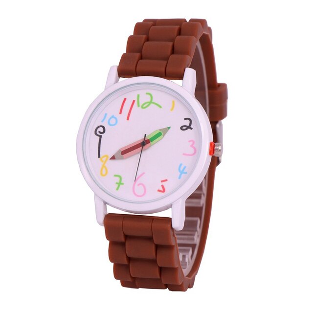 Intelligent Digital Fashion Kids Watches Pencil Pointer Quartz All-Match Watch