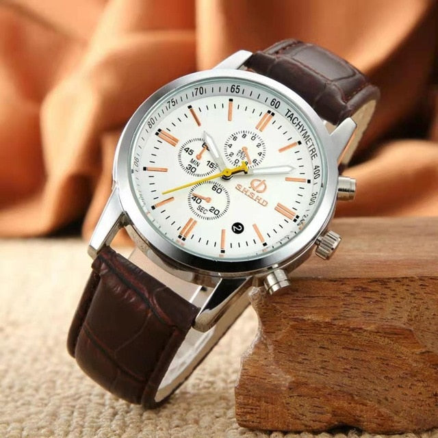 Fashionable Casual Men Style Leisurely Strap Watch