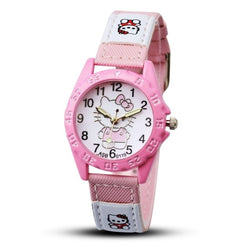 Kid Cute Cartoon Leather Strap Watches Girls Clock