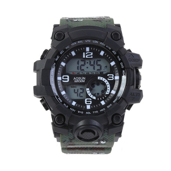 Outdoor 30M Waterproof Sports Watch Multi-Functional LED Electronic Watch