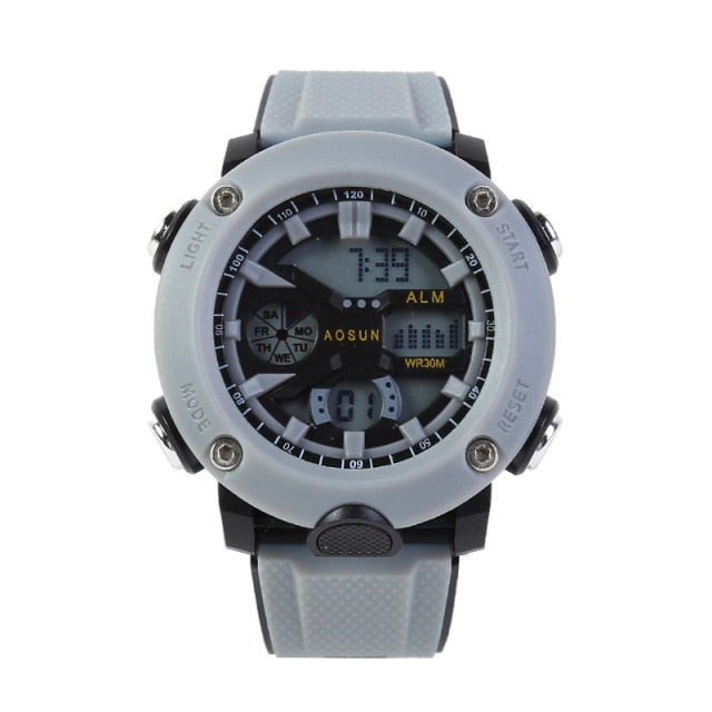 Outdoor 30M Waterproof Sports Watch Multi-Functional LED Electronic Watch