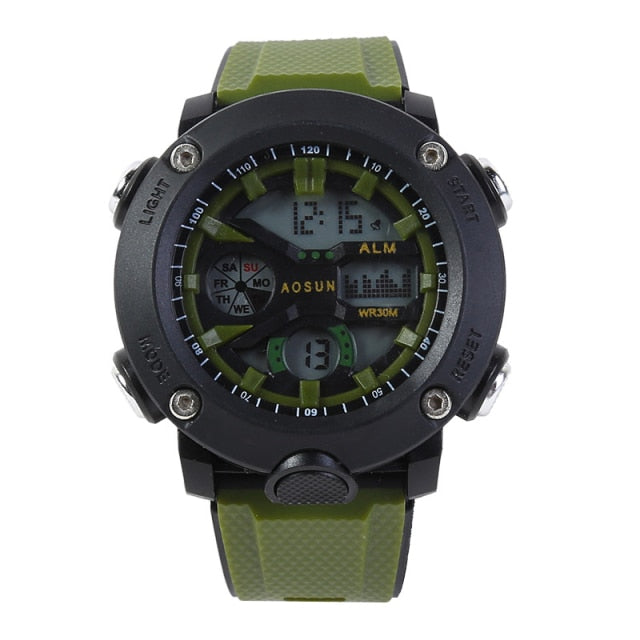 Outdoor 30M Waterproof Sports Watch Multi-Functional LED Electronic Watch