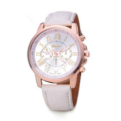 Luxury Brand Leather Quartz Watch Women Men Ladies Fashion Wrist Watch Wristwatches Clock