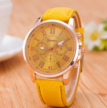 Luxury Brand Leather Quartz Watch Women Men Ladies Fashion Wrist Watch Wristwatches Clock